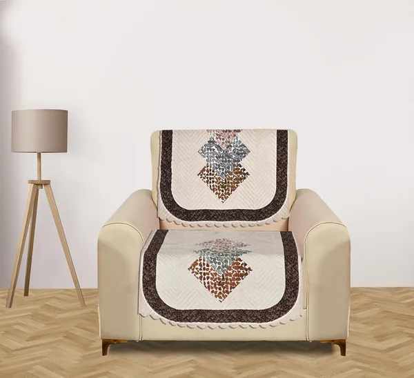 Cream_Velvet_Quilted_Printed_Sofa_Cover_5_Seater