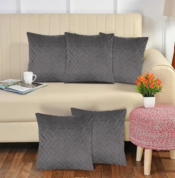 Grey_Premium_Quality_Velvet_Plain_Cushion_Cover