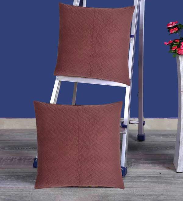 Peach_Premium_Quality_Velvet_Plain_Cushion_Cover