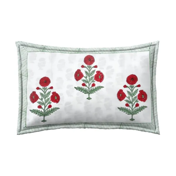 Red_Rajasthani_Hand_Block_Print_Cotton_Double_Bedsheet