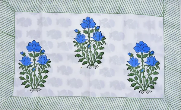 Blue_Rajasthani_Hand_Block_Print_Cotton_Double_Bedsheet