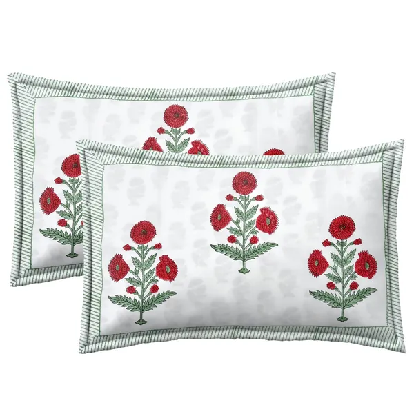 Red_Rajasthani_Hand_Block_Print_Cotton_Double_Bedsheet