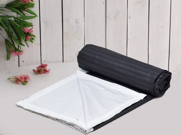 Black_Super_Soft_Microfiber_Cotton_Reversible_Satin_Stripe_Double_Dohar