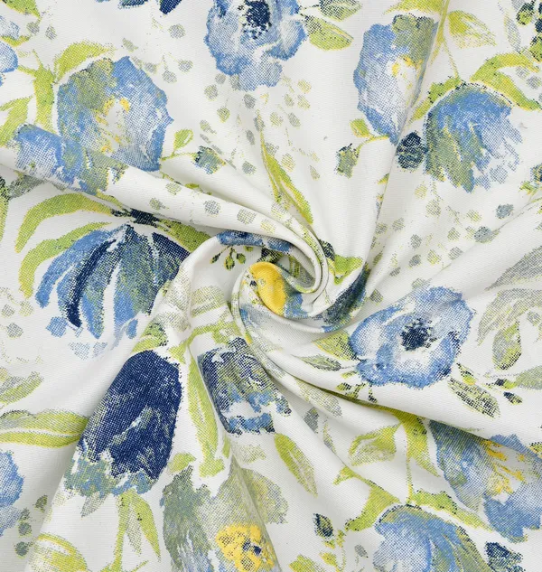 Blue_Super_Soft_Cotton_Floral_Curtain_|5ft