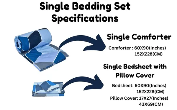 _Microfiber_Cotton_Single_Bedding_Set_With_Single_Comforter_,Single_Bedsheet__&_Pillow_Cover