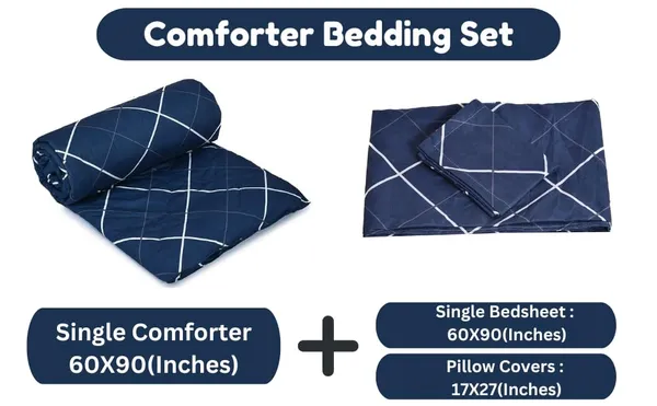 _Microfiber_Cotton_Single_Bedding_Set_With_Single_Comforter_,Single_Bedsheet__&_Pillow_Cover