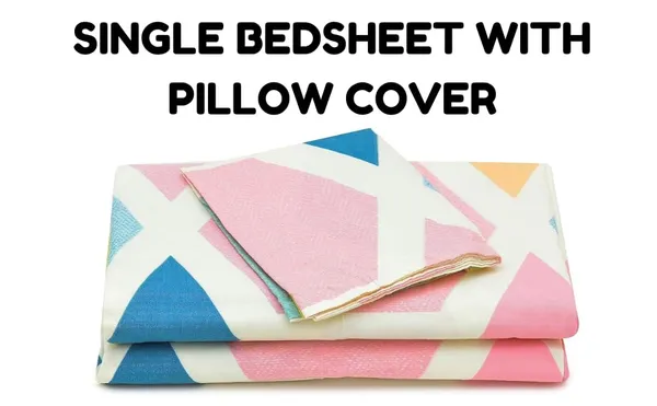 _Microfiber_Cotton_Single_Bedding_Set_With_Single_Comforter_,Single_Bedsheet__&_Pillow_Cover