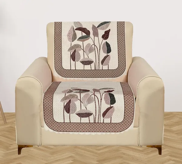 Cream_Velvet_Quilted_Floral_Sofa_Cover_1_Seater