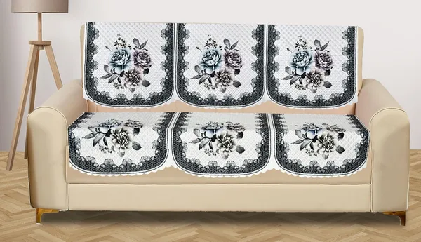 white_Velvet_Quilted_Floral_Sofa_Cover_3_Seater
