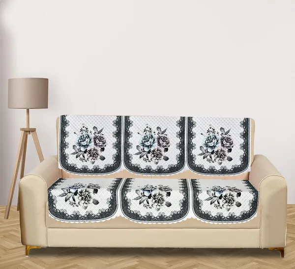 white_Velvet_Quilted_Floral_Sofa_Cover_3_Seater