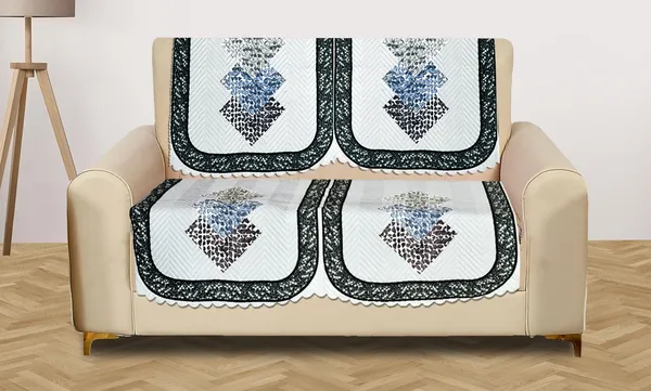 White_Velvet_Quilted_Printed_Sofa_Cover_2_Seater