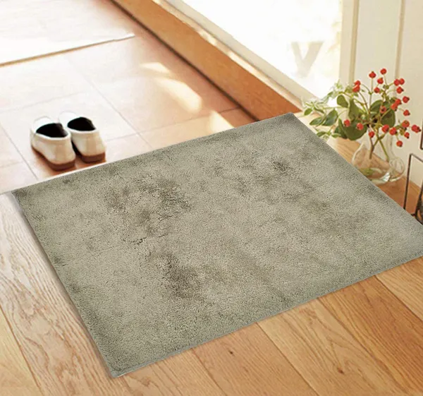 Grey_Soft_Plush_Cotton_Bath_Rug