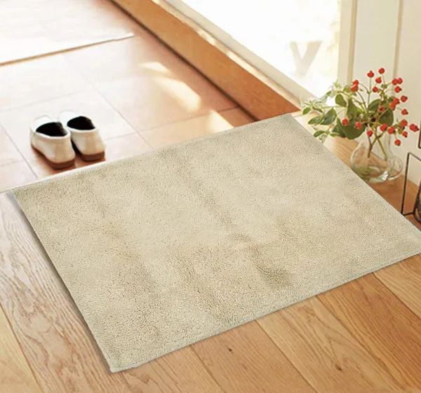 Cream_Soft_Plush_Cotton_Bath_Rug