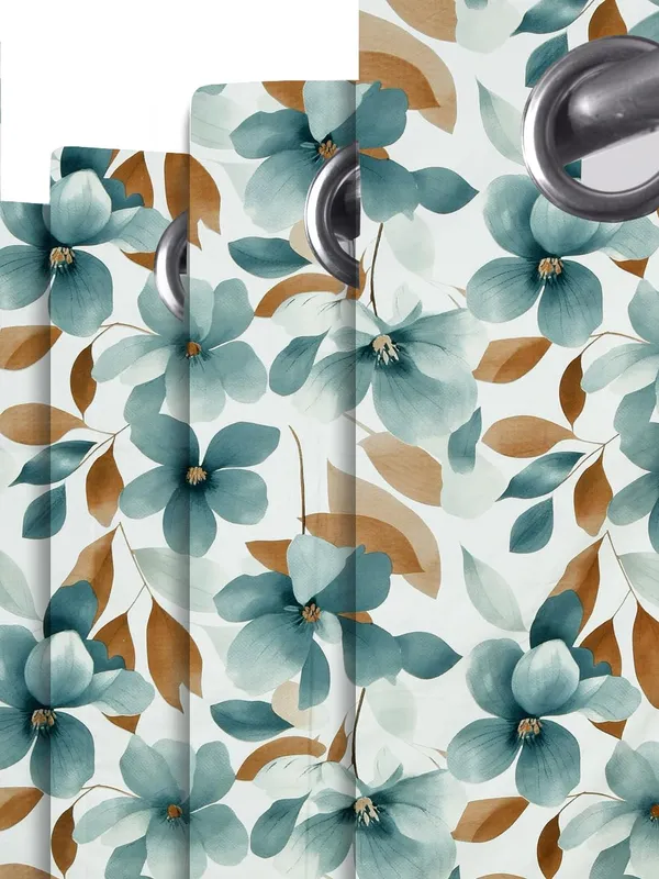 Floral_Green__Super_Soft_Brushed_Microfiber_Cotton_Curtains_For_Window