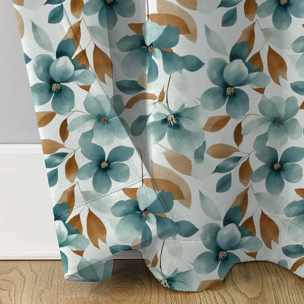 Floral_Green__Super_Soft_Brushed_Microfiber_Cotton_Curtains_For_Window
