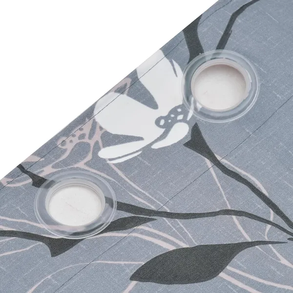 Floral_Grey_Super_Soft_Brushed_Microfiber_Cotton_Curtains_For_Window