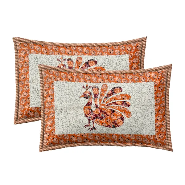 Orange_Super_Soft_Cotton_King_Double_Bedsheet