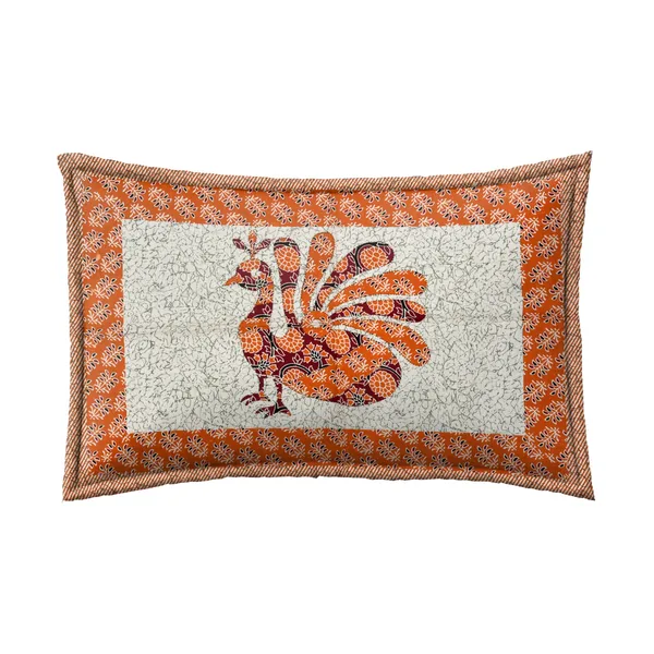 Orange_Super_Soft_Cotton_King_Double_Bedsheet