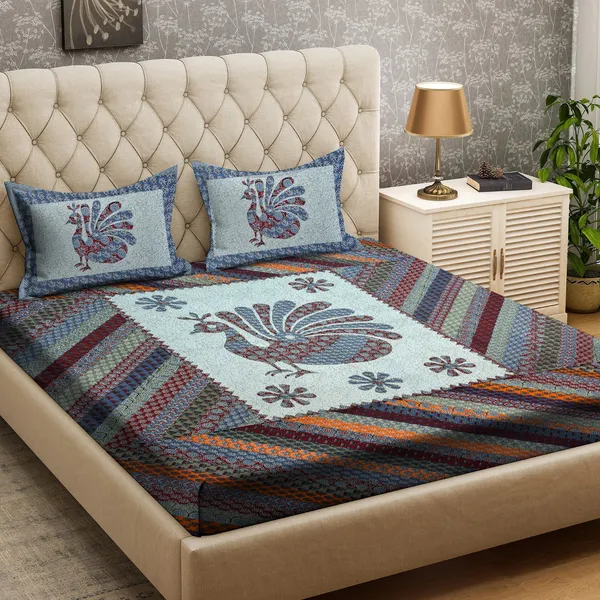 Red_Super_Soft_Cotton__King__Bedsheet