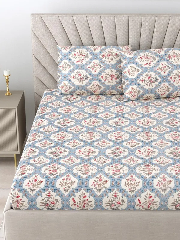Super_Soft_Microfiber_Cotton_Double_Bedsheet_With_Pillow_Cover