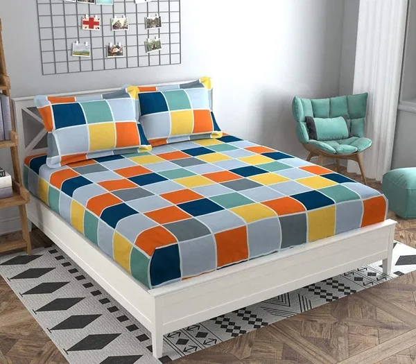 Super_Soft_Microfiber_Cotton_Double_Bedsheet_With_Pillow_Cover