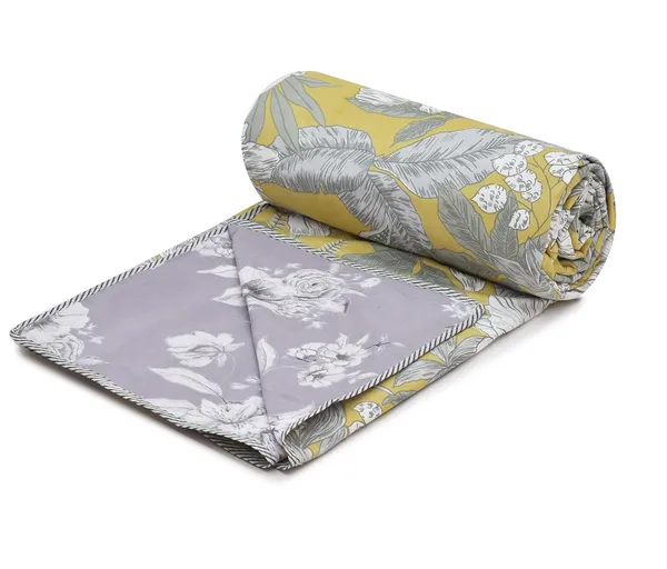 Floral_Grey_Super_Soft_Brushed_Microfiber_Cotton_Single_Dohar