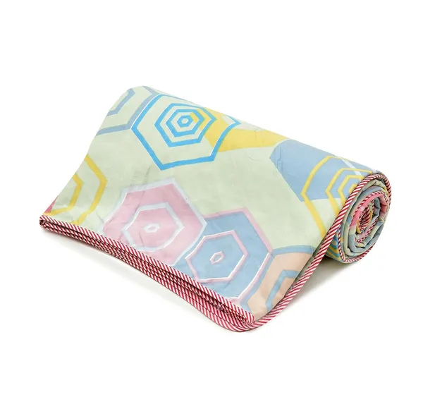 Pink_Geometric_Super_Soft_Brushed_Microfiber_Cotton_Single_Dohar