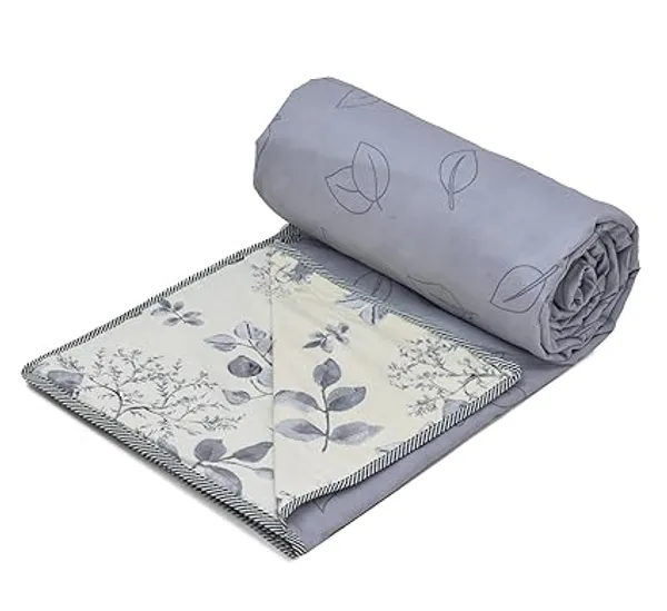 Floral_Grey__Super_Soft_Brushed_Microfiber_Cotton_Single_Dohar