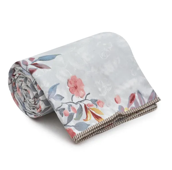 Floral_Grey_Super_Soft_Brushed_Microfiber_Cotton_Single_Dohar