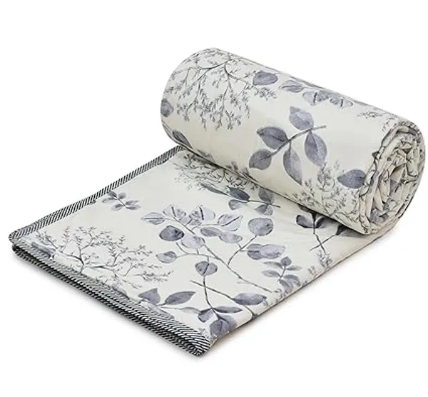 Floral_Grey__Super_Soft_Brushed_Microfiber_Cotton_Single_Dohar