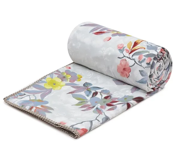 Floral_Grey_Super_Soft_Brushed_Microfiber_Cotton_Single_Dohar