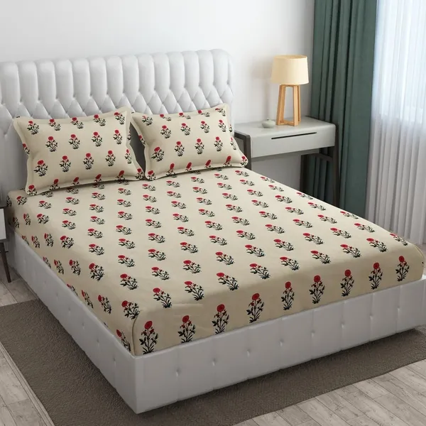 Super_Soft_Microfiber__Double_Bedsheet_With_Pillow_Cover