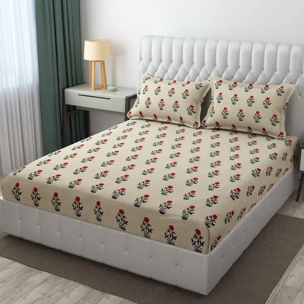 Super_Soft_Microfiber__Double_Bedsheet_With_Pillow_Cover