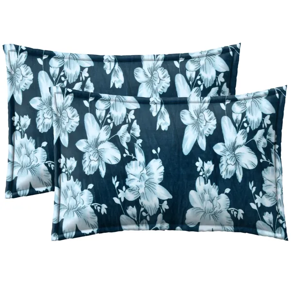 Floral_White_&Green__Soft,_Warm_&_Comfortable_Woolen_Bedsheet_For_Double_Bed_With_2_Pillow_Cover