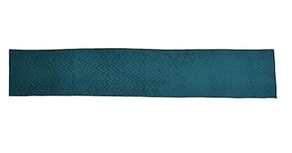 Cyan_Velvet_Quilted_Table_Runner