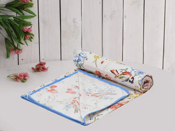 Orange_Blue_White_Premium_Quality_Cotton_Floral_Top_Sheet