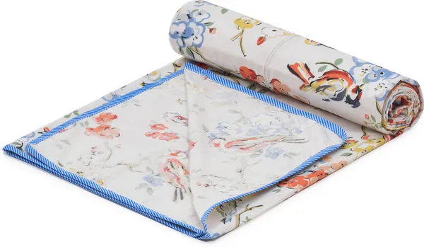 Orange_Blue_White_Premium_Quality_Cotton_Floral_Top_Sheet