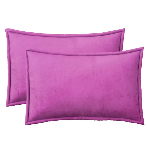 Solid_Purple__Soft,_Warm_&_Comfortable_Woolen_Bedsheet_For_Double_Bed_With_2_Pillow_Cover