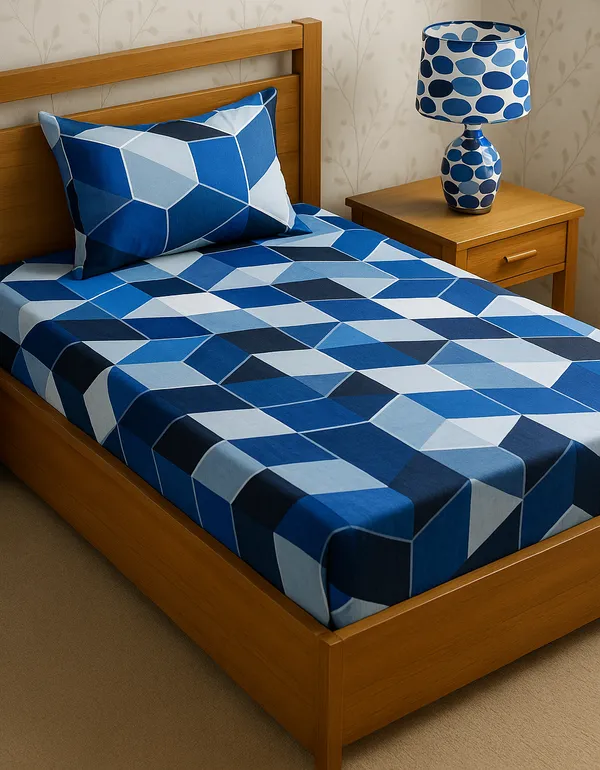 Microfiber_Cotton_Single_Bedsheet_with__Pillow_Cover