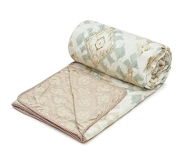 Geometric_Design__Beige_Super_Soft_Brushed_Microfiber_Cotton_Single_Dohar_–_Lightweight_&_Cozy_Blanket