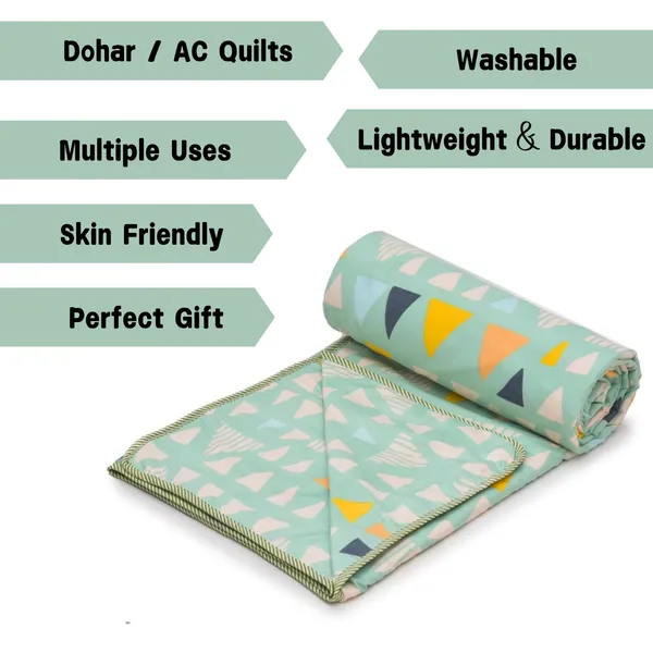 Light_Green_Geometric_Design_Super_Soft_Brushed_Microfiber_Cotton_Single_Dohar_–_Lightweight_&_Cozy_Blanket