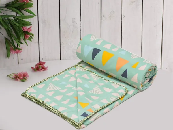 Light_Green_Geometric_Design_Super_Soft_Brushed_Microfiber_Cotton_Single_Dohar_–_Lightweight_&_Cozy_Blanket