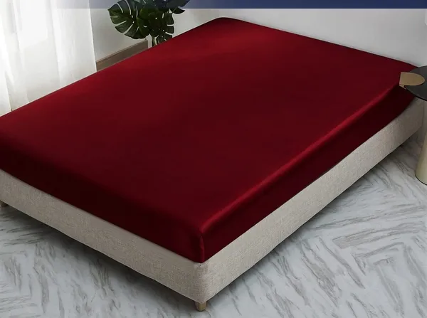 Red_Microfiber_Cotton_Fitted_Terry_Mattress_Protector