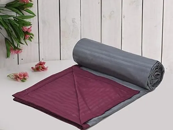 Grey_Super_Soft_Microfiber_Cotton_Reversible_Satin_Stripe_Double_Dohar