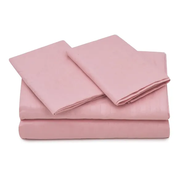Pink_Pink_Premium_Quality_Microfiber_Striped_Double_Flat_Bedsheet