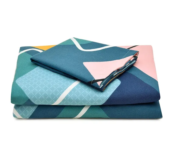 Green_Premium_Quality_Microfiber_Printed_Flat_Bedsheet_With_Pillow_Cover