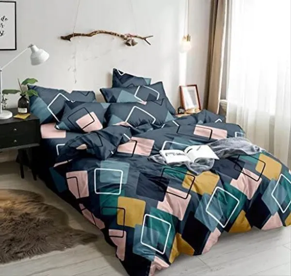 Green_&_Pink_Microfiber_Cotton_Double_Duvet_Cover