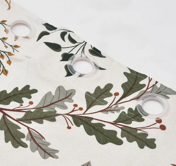 Cream_&_Brown_Floral_Microfiber_Cotton_Curtain_For_Door_-_Set_of_2_Curtain