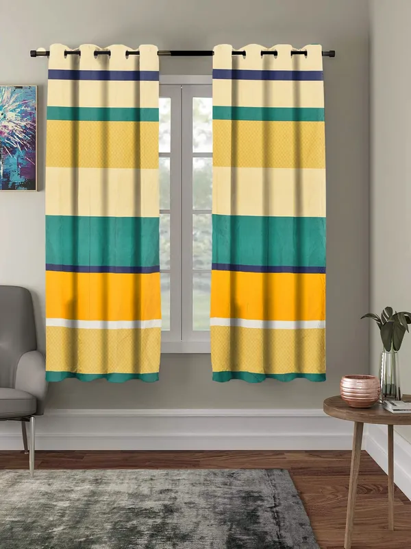 Striped_Multicolor_Super_Soft_Brushed_Microfiber_Cotton_Curtains_For_Window