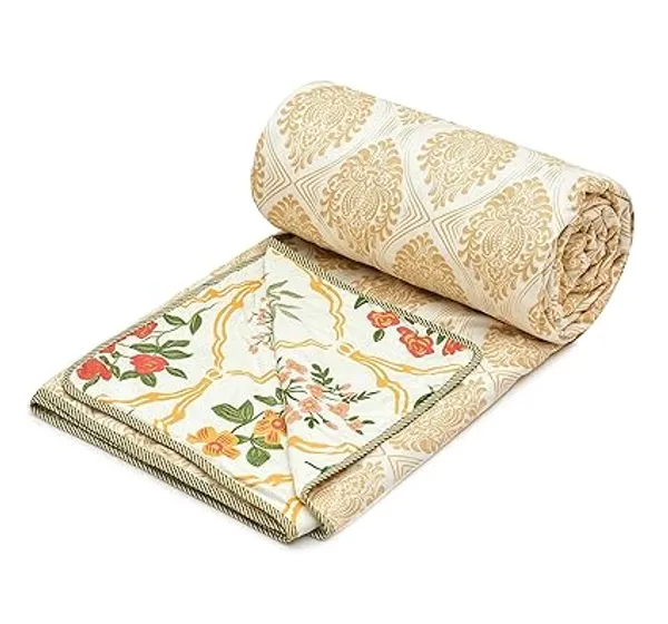 Gold_Yellow_Super_Soft_Microfiber_Cotton_Double_Dohar